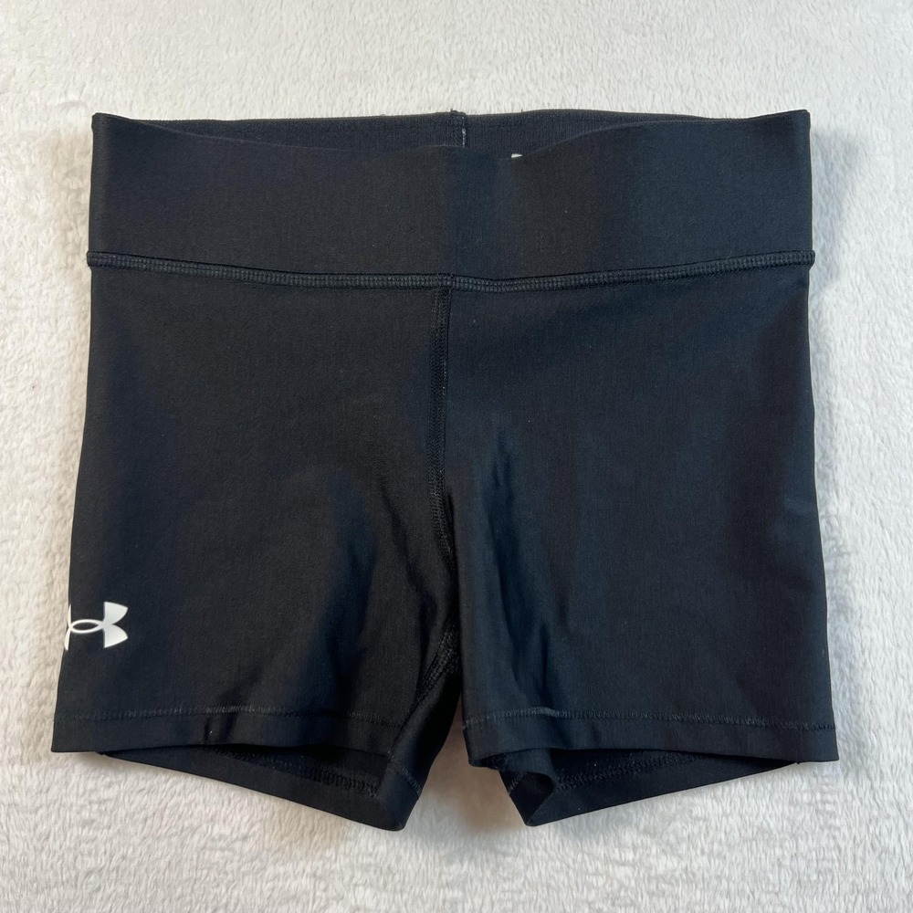 Under Armour Shorts Womens Medium Black Compression Athletic Running Gym Workout